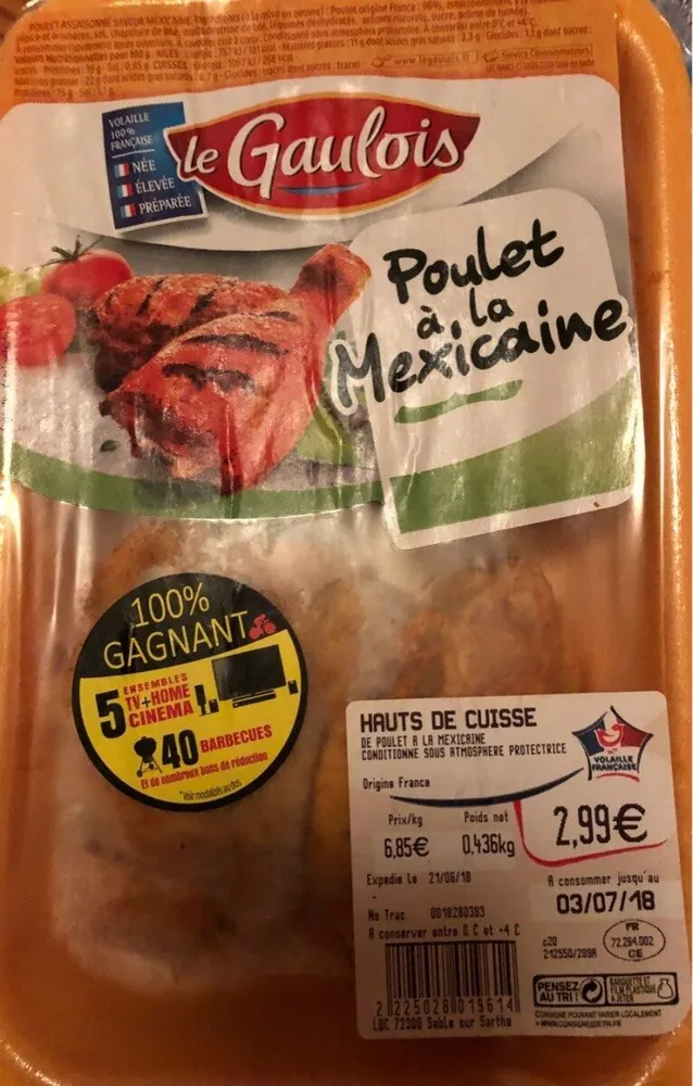 Poulet a la mexicaine