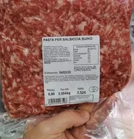 Pasta per salsiccia suino