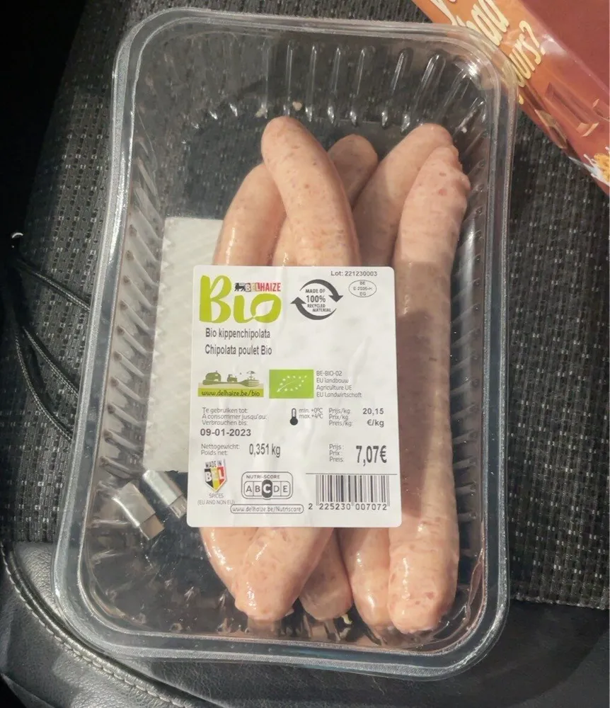 Chipolata poulet bio