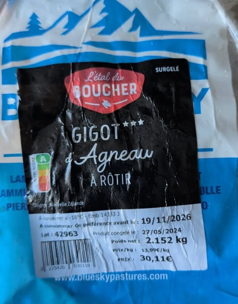Gigot d. Agneau à rotir