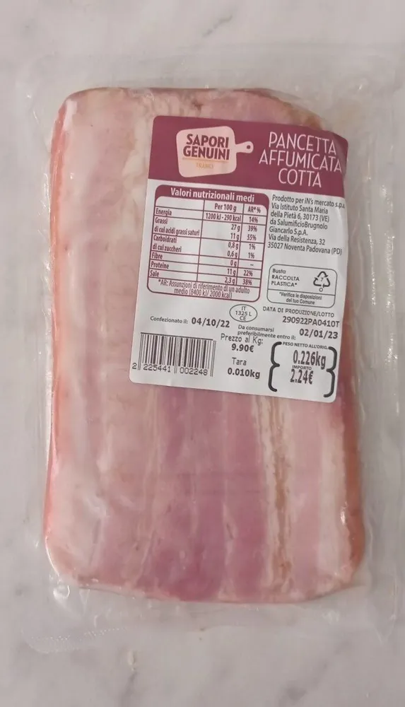 Pancetta Affumicata Cotta