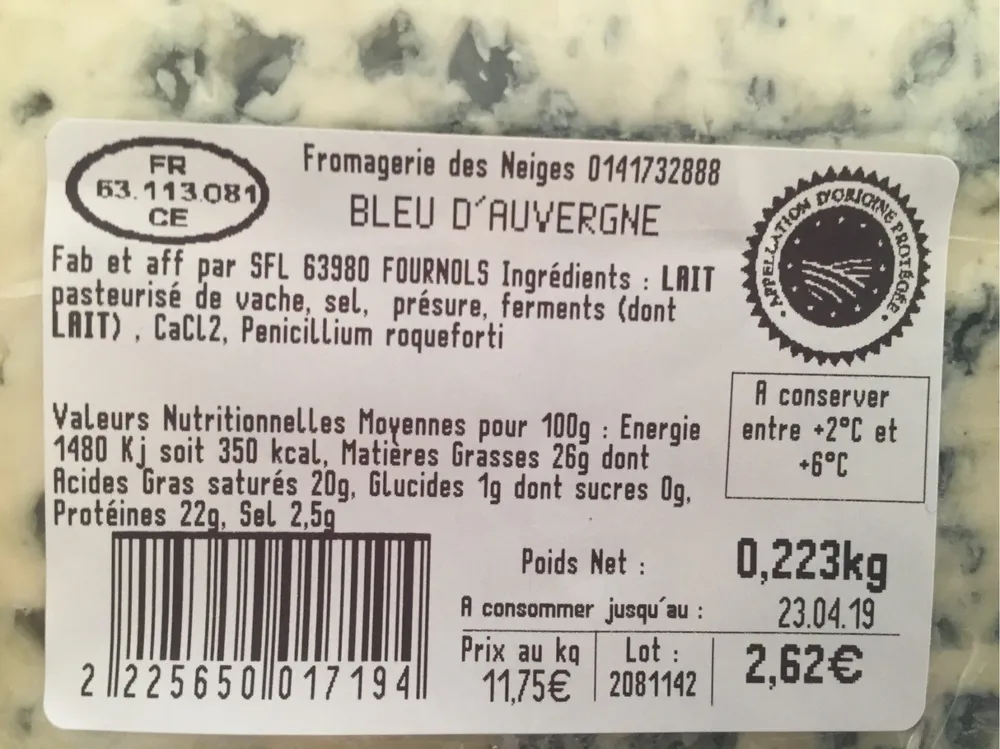 Bleu d'auvergne