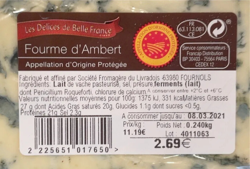 Fourme d’Ambert