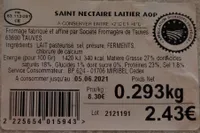 Saint Nectaire laitier AOP