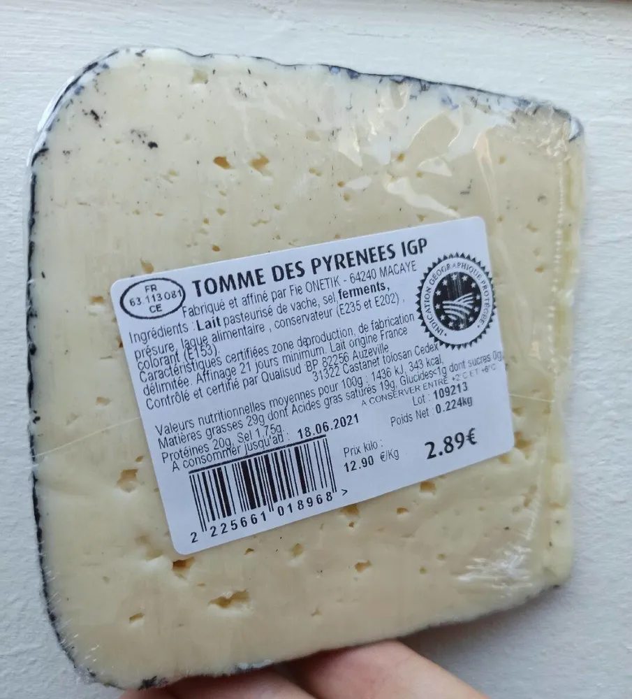 Tomme des Pyrénées IGP