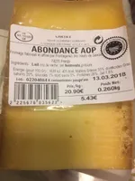 Abondance AOP Lait cru