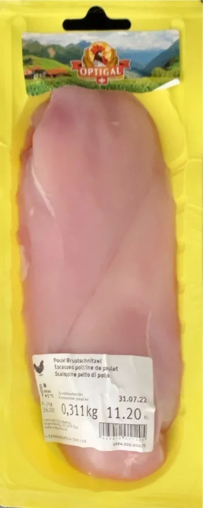 Poulet brustschnitzel