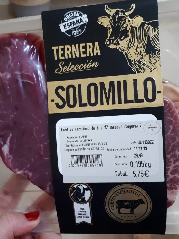 Ternera selección solomillo