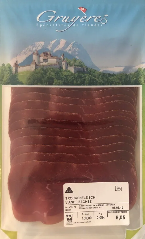 Trockenfleisch / Viande séchée