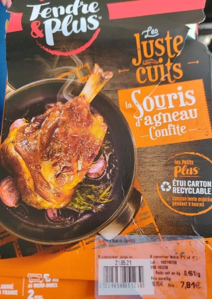 La souris d'agneau confite