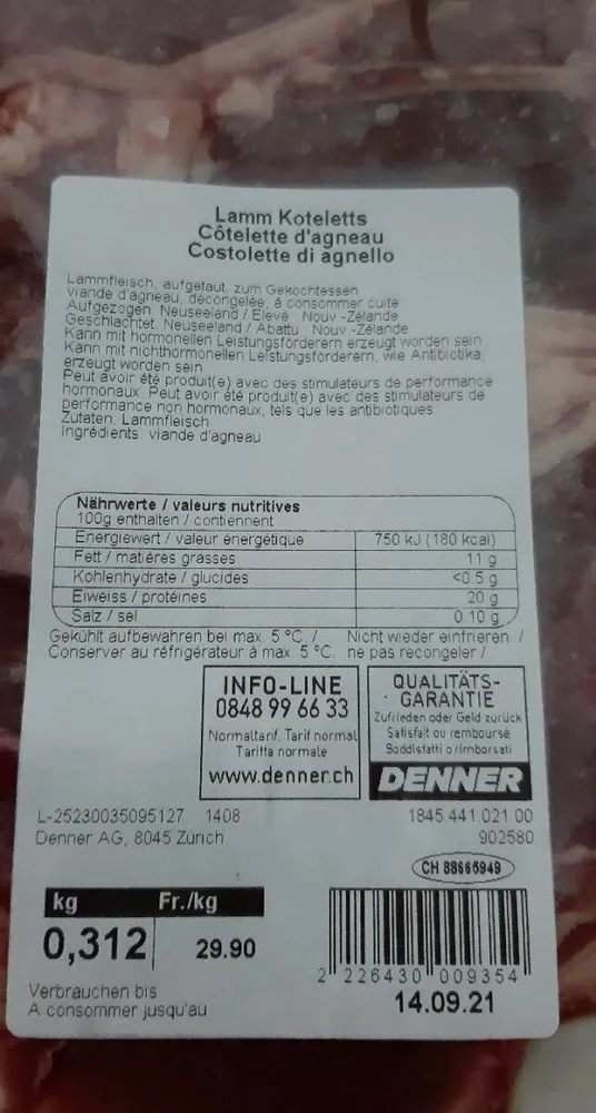 Côtelettes d'agneau