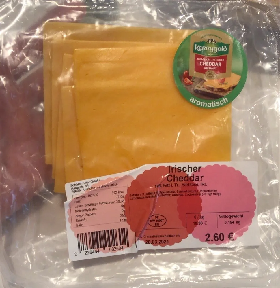 Irischer Cheddar