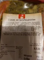 Grünkohl mit Kartoffelwürstchen