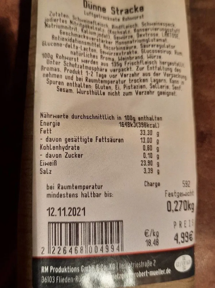Dünne Stracke