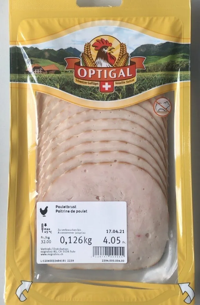 Pouletbrust Aufschnitt