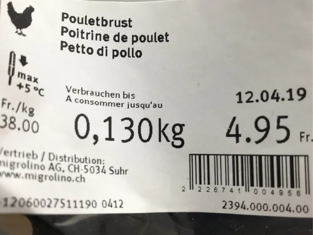 Poitrine de poulet