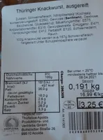 Thüringer Knackwurst