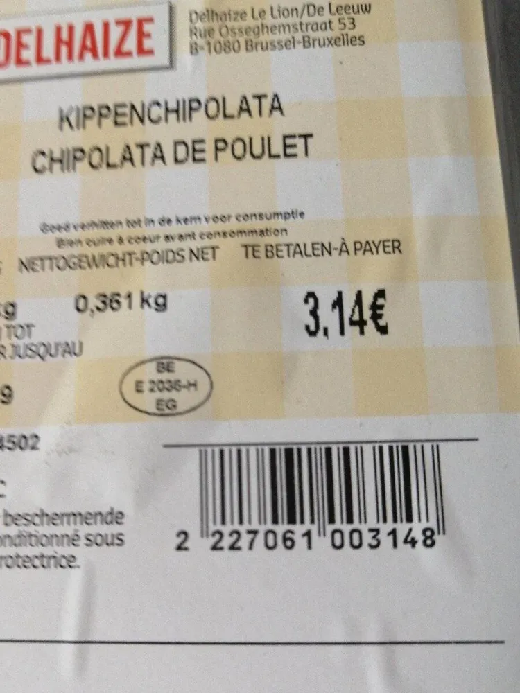 Chipolata de poulet