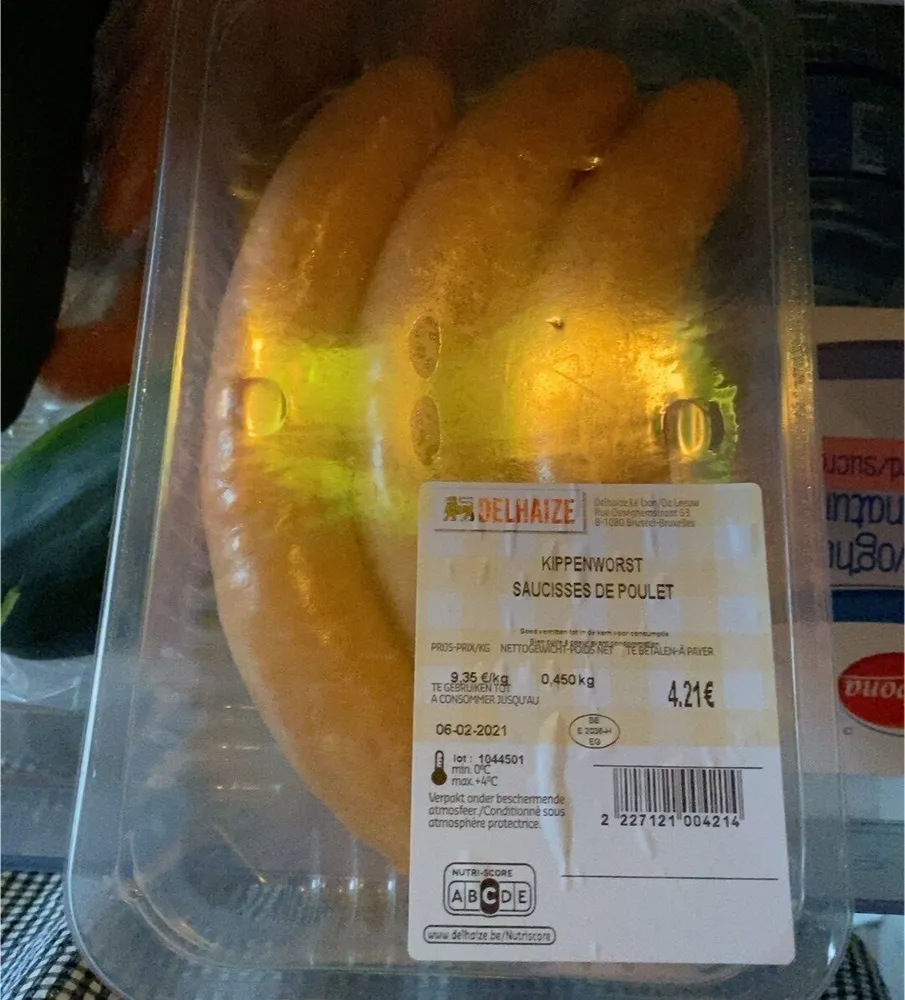 Saucisses de poulet