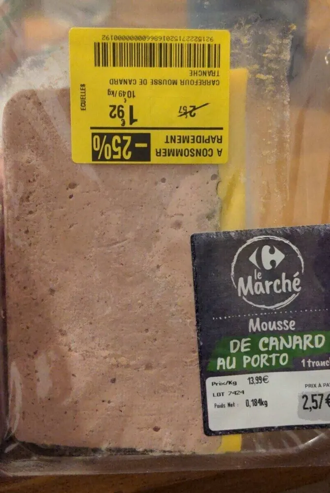Mousse de canard carrefour