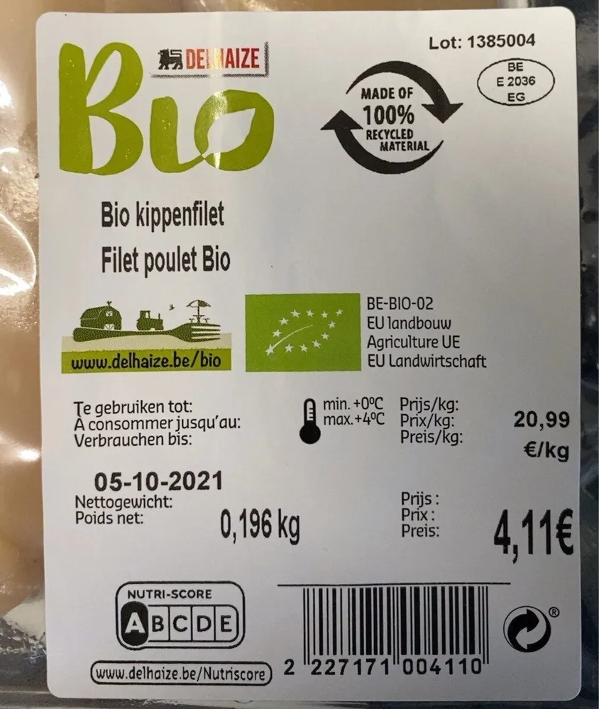 Filet de poulet bio