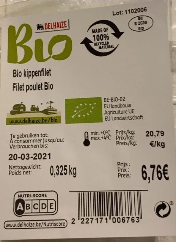 Bio kippenfilet