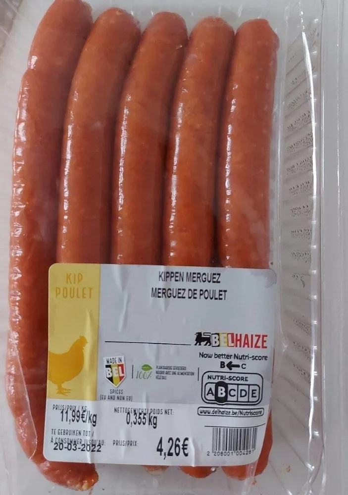 Merguez de poulet