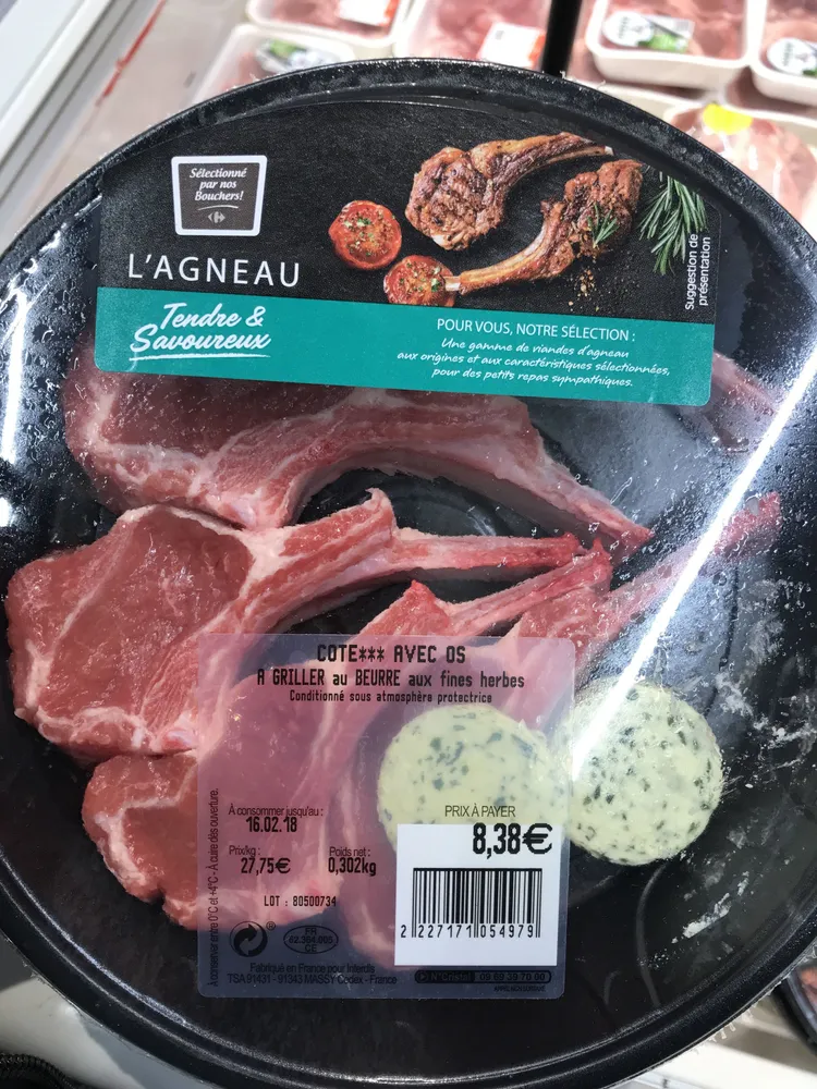 Cote*** avec os à griller au beurre aux fines herbes