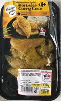 Aiguillettes poulet curry coco