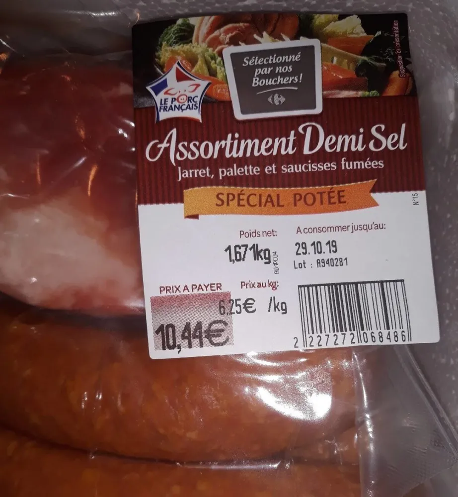 Assortiments demi-sel