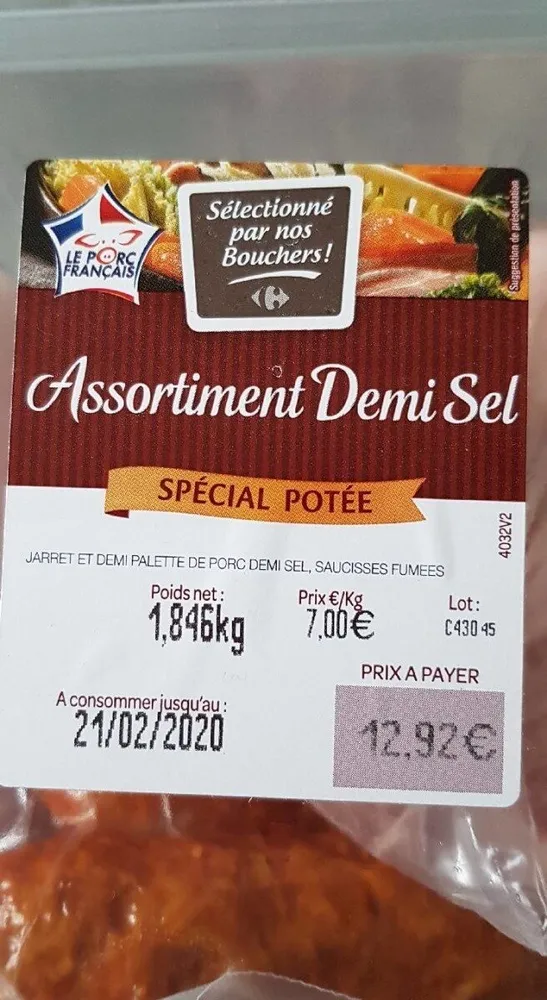 Assortiment demi sel