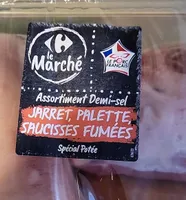 Assortiment Demi Sel Jarret palette saucisses fumées