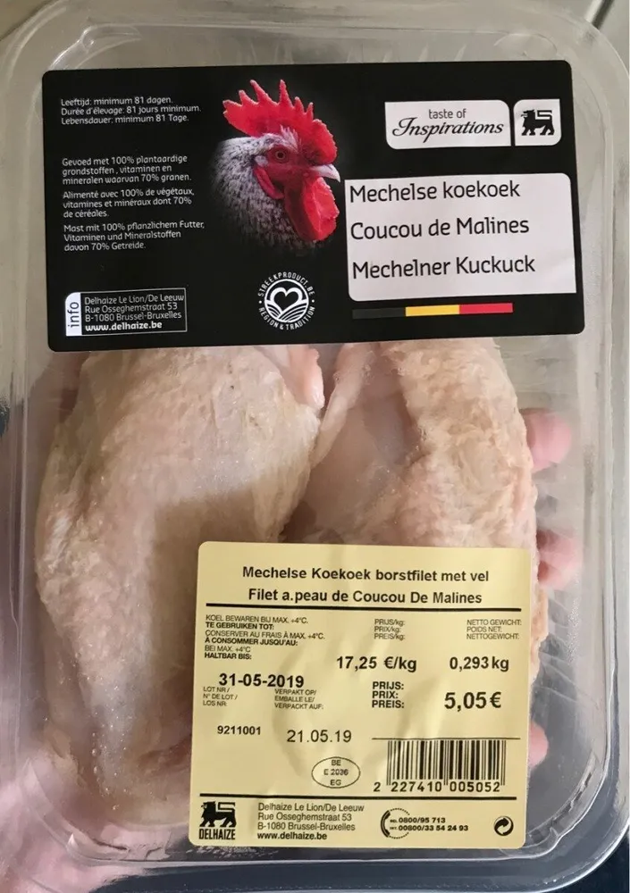 Filet a.peau de Coucou De Malines