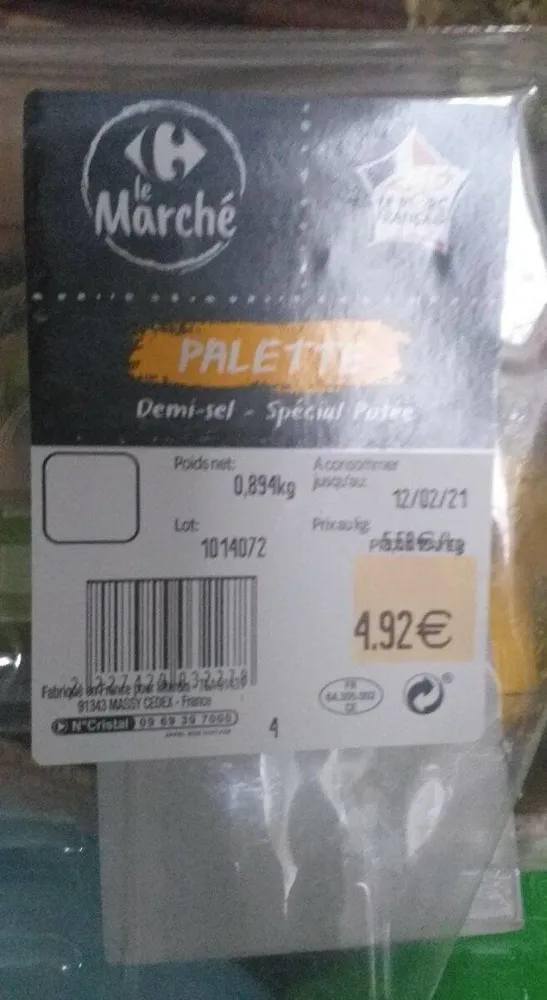 Palette demi-sel