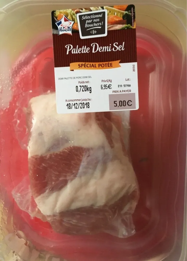 palette demi-sel spécial potée