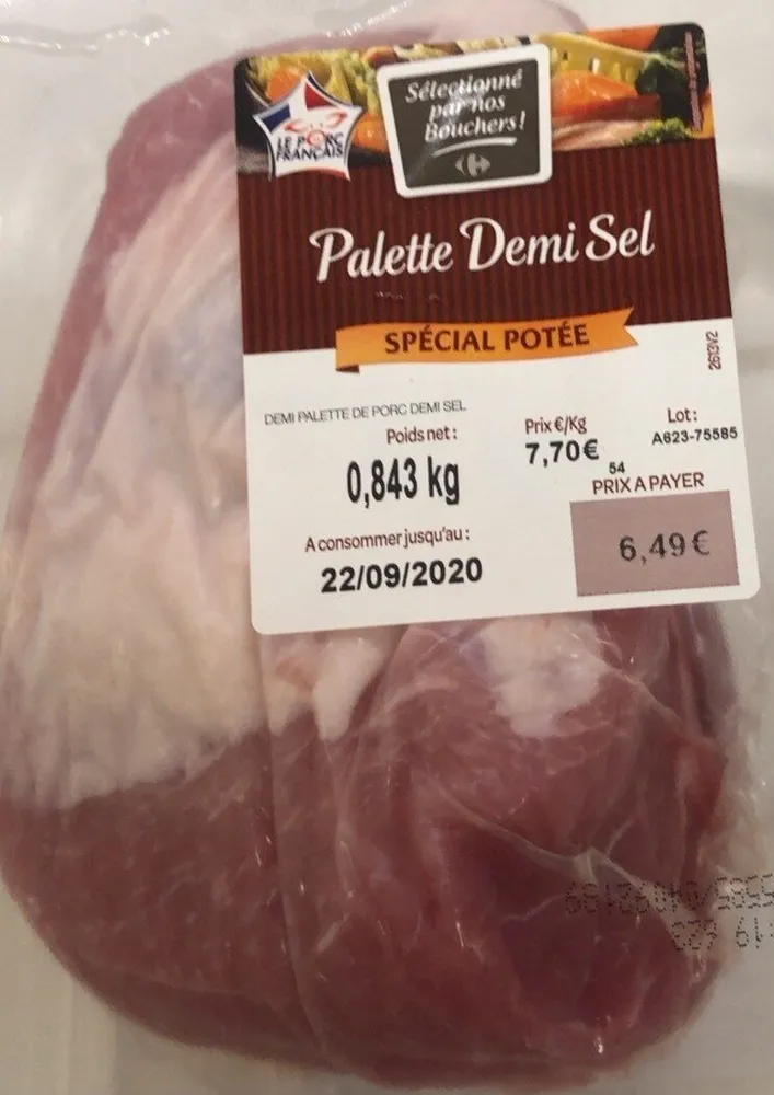Demi palette de porc