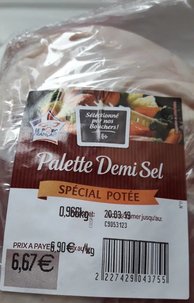 Palette demi sel