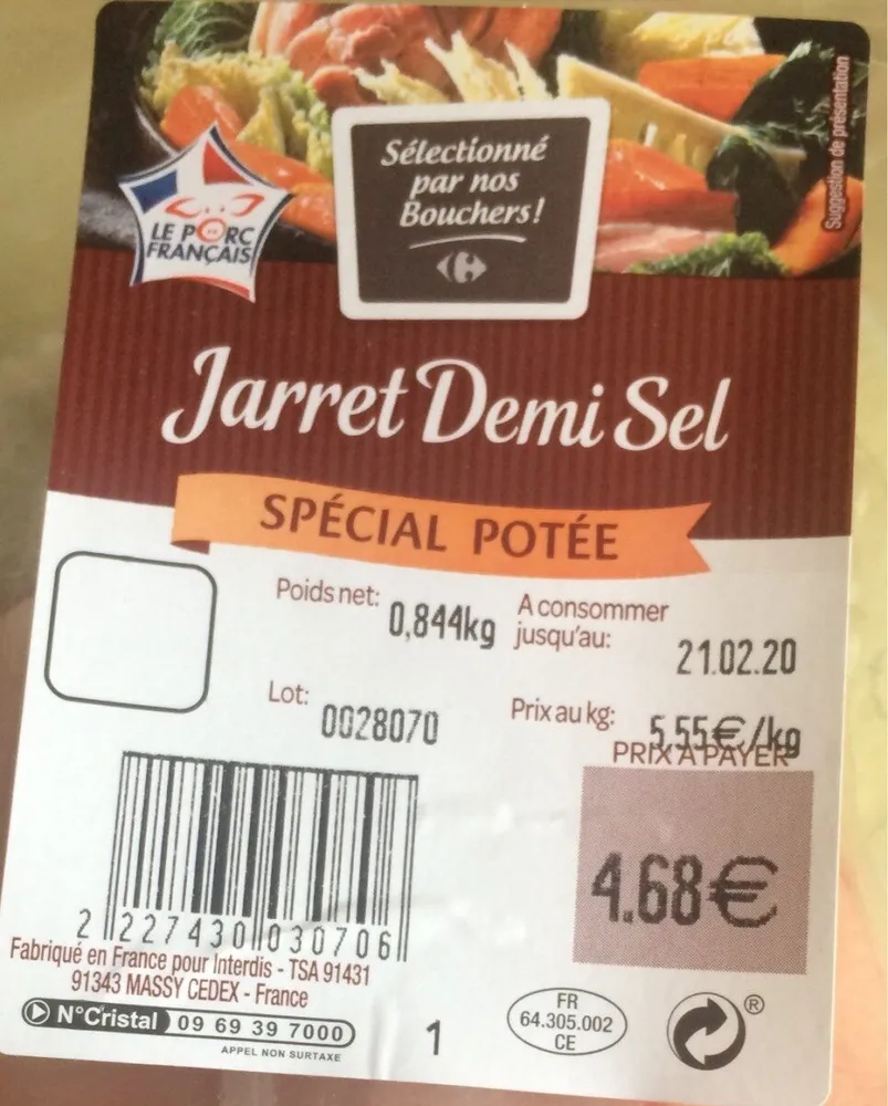 JARRET DEMI SEL