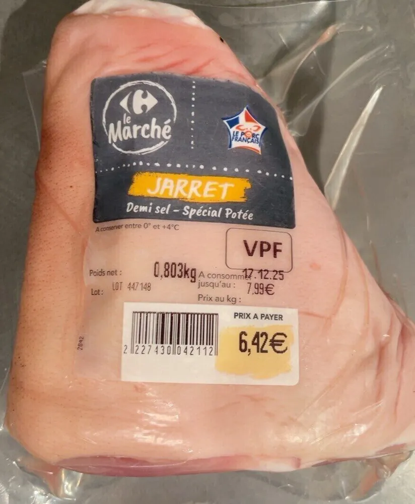 Jarret demi sel spécial potée
