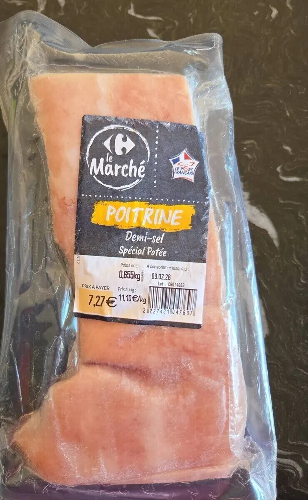 Poitrine demi-sel spécial Potée
