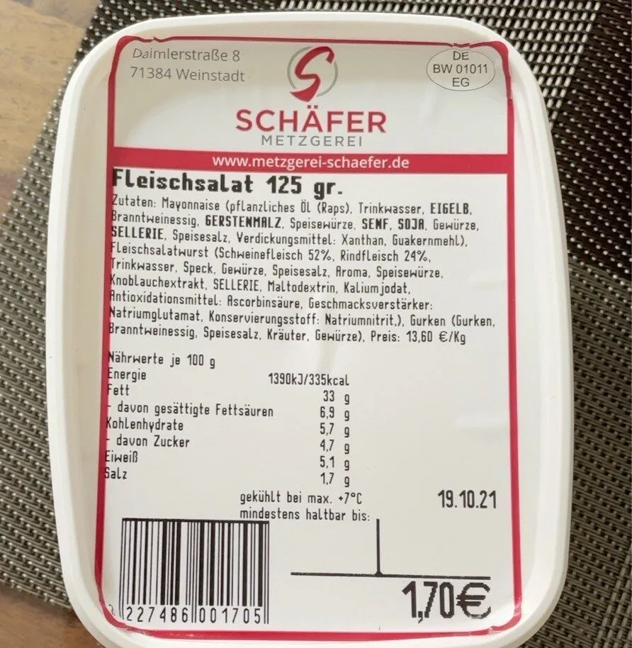 Fleischsalat
