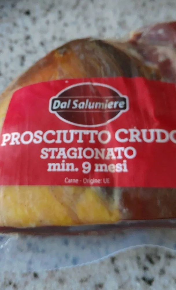 Prosciutto crudo stagionato min 6 mesi
