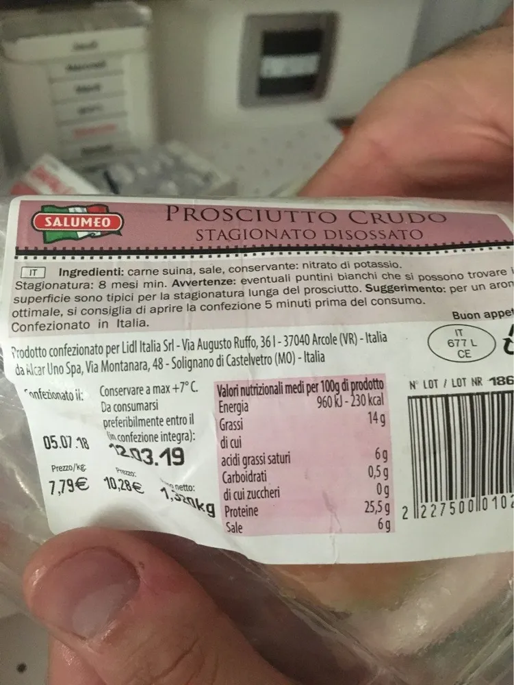 Prosciutto crudo