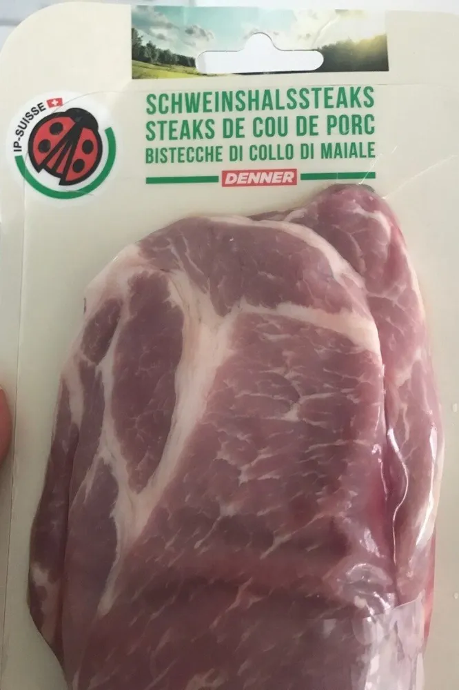 Steaks de cou de porc