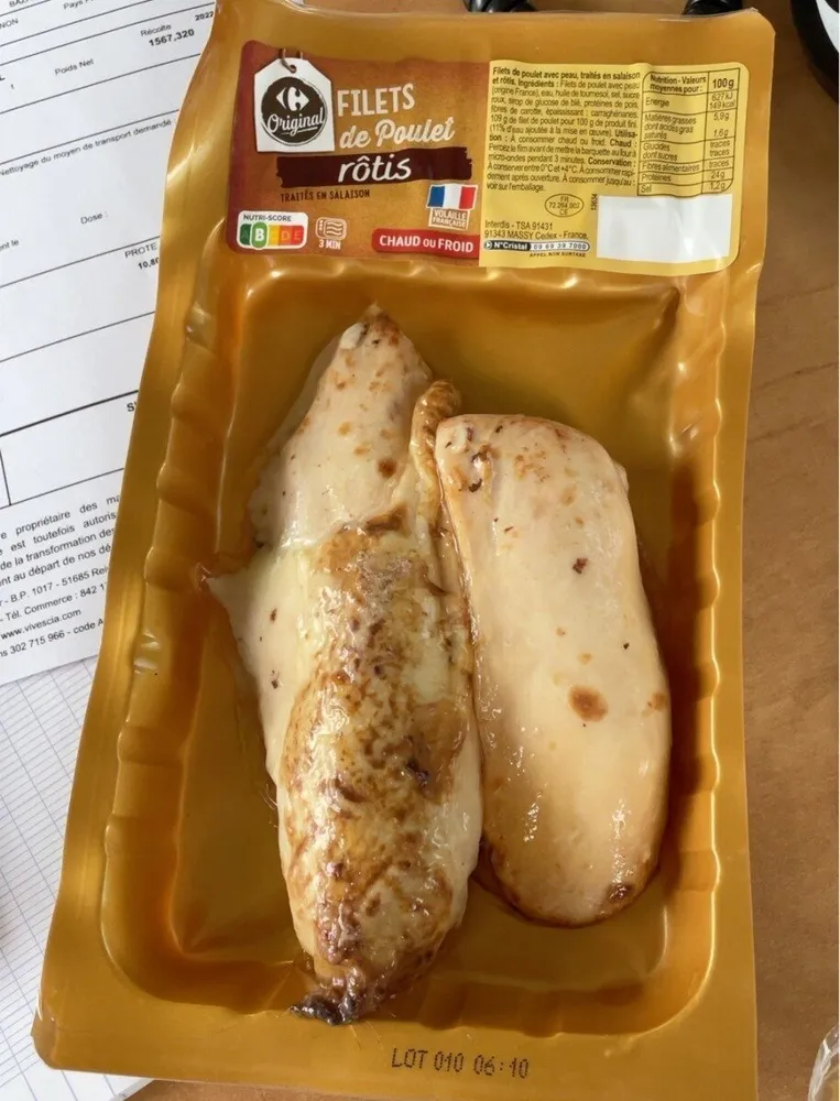 Filet de poulet rôtis