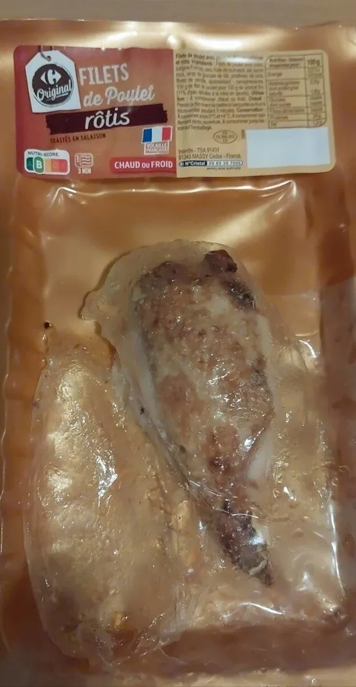 Filets de poulet rotis