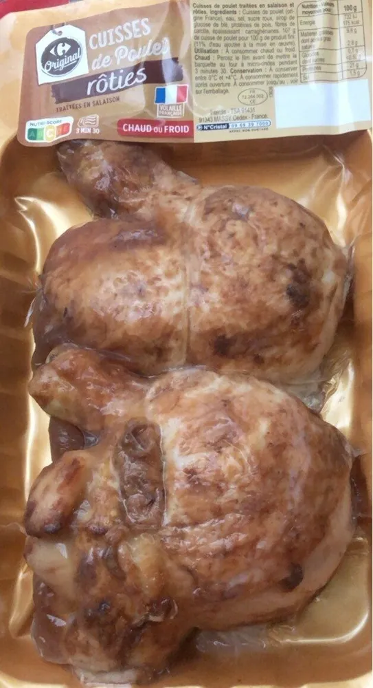 Cuisses de poulet roties