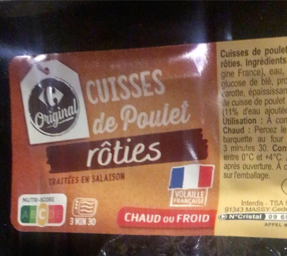 Cuisses de poulet rôties