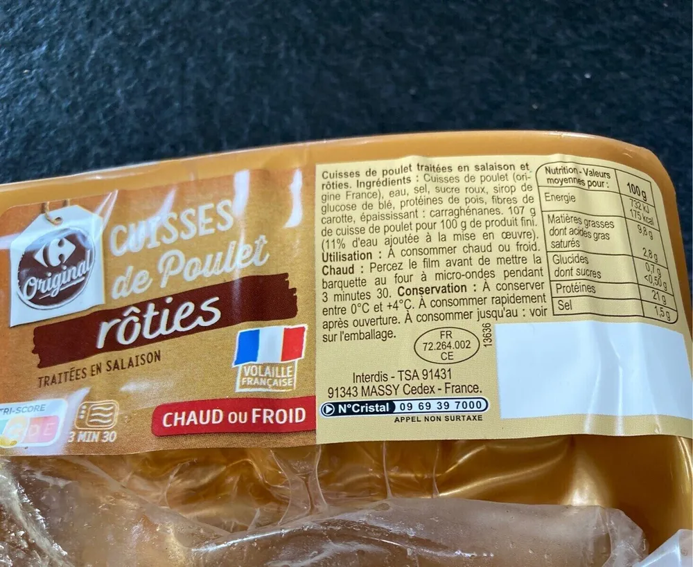 cuisses de poulet roties