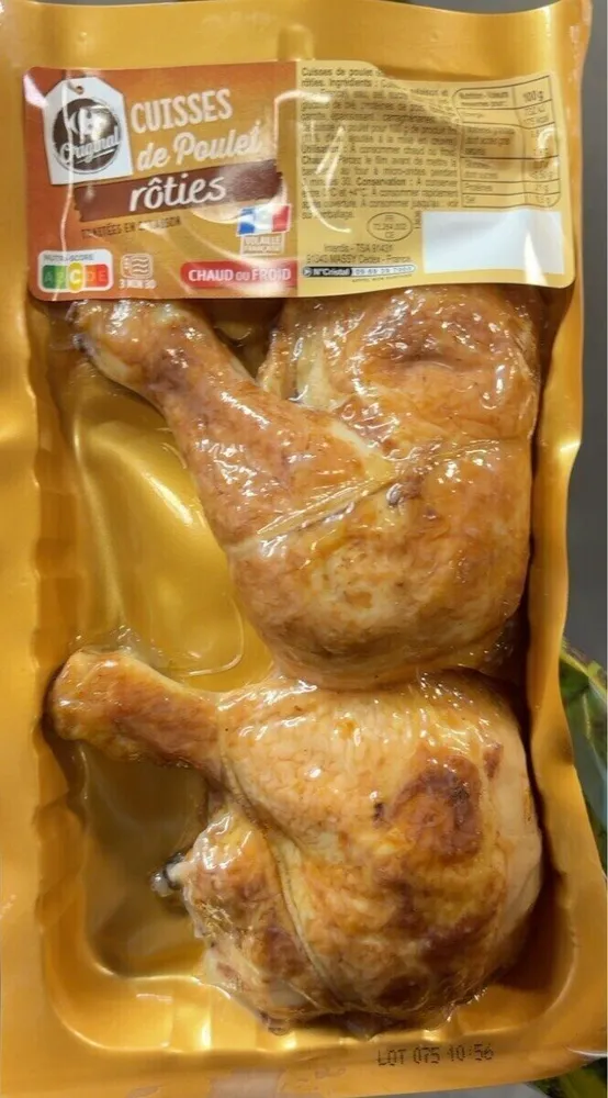 Cuisse de poulet roties